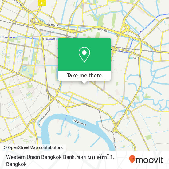 Western Union Bangkok Bank, ซอย นภาศัพท์ 1 map