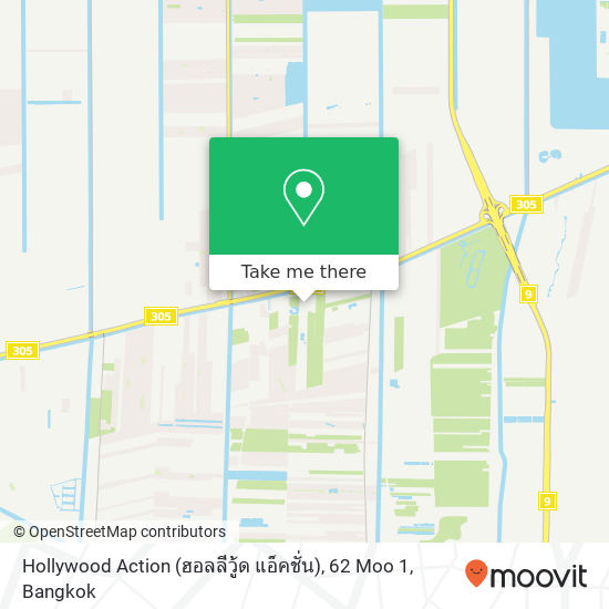 Hollywood Action (ฮอลลีวู้ด แอ็คชั่น), 62 Moo 1 map