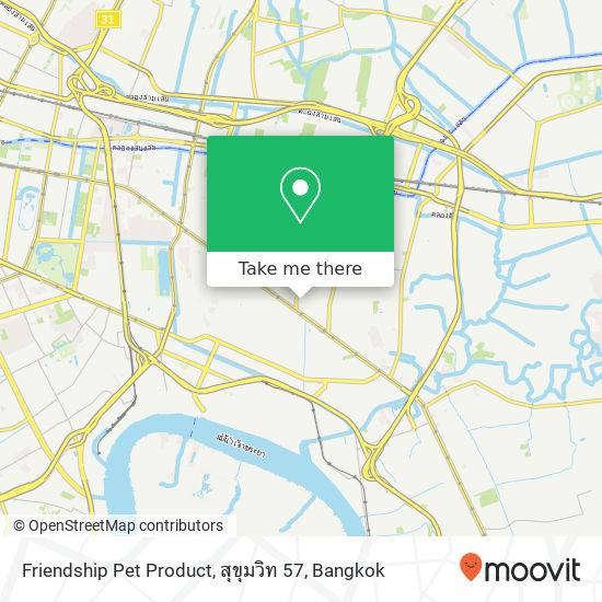 Friendship Pet Product, สุขุมวิท 57 map