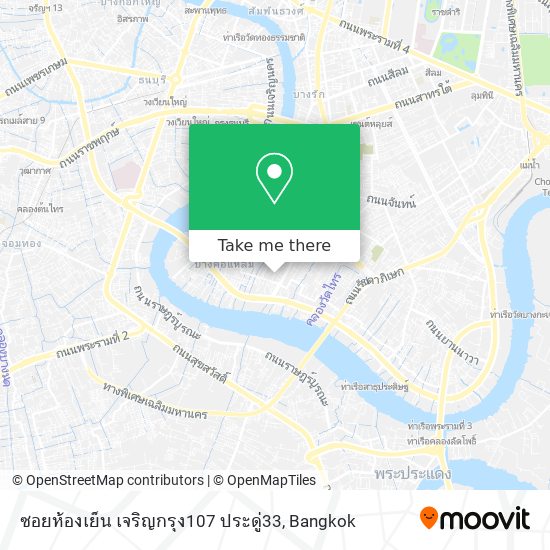 ซอยห้องเย็น เจริญกรุง107 ประดู่33 map