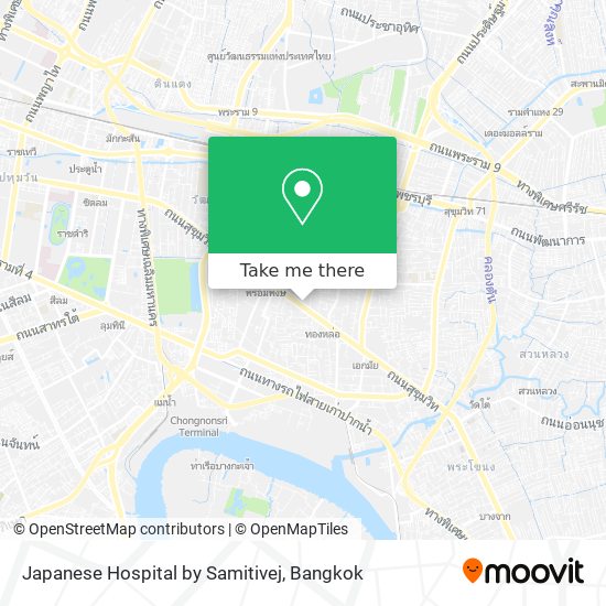 Japanese Hospital by Samitivej map
