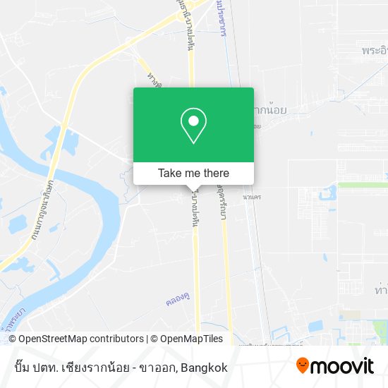 ปั๊ม ปตท. เชียงรากน้อย - ขาออก map