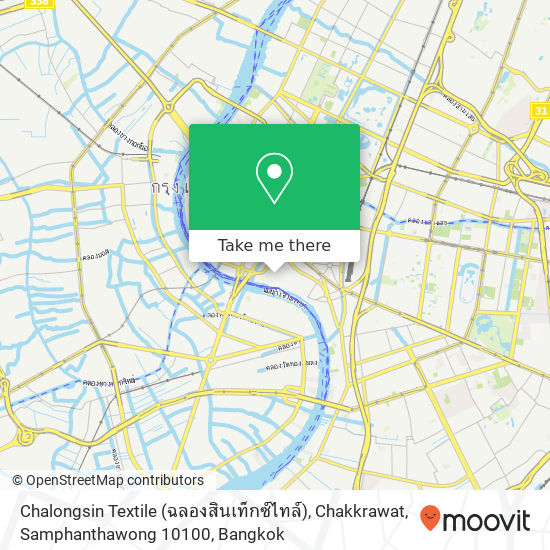 Chalongsin Textile (ฉลองสินเท็กซ์ไทล์), Chakkrawat, Samphanthawong 10100 map