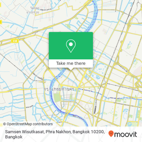 Samsen Wisutkasat, Phra Nakhon, Bangkok 10200 map