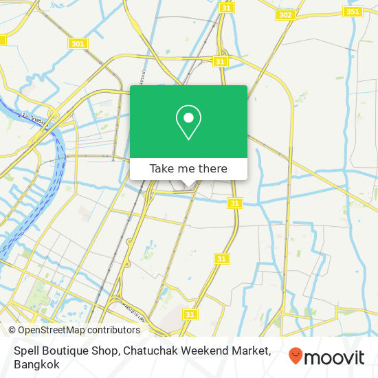 Spell Boutique Shop, Chatuchak Weekend Market map