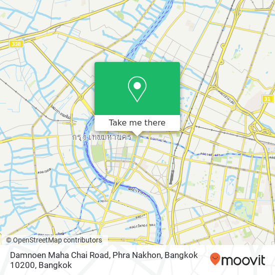 Damnoen Maha Chai Road, Phra Nakhon, Bangkok 10200 map