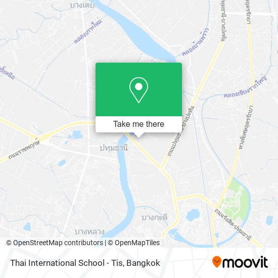 Thai International School - Tis map
