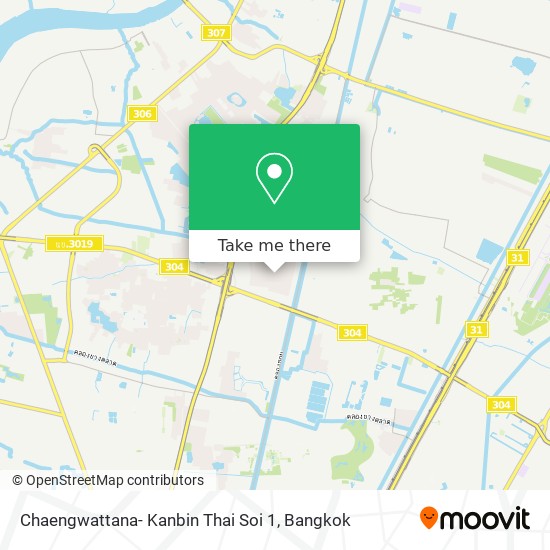 Chaengwattana- Kanbin Thai Soi 1 map