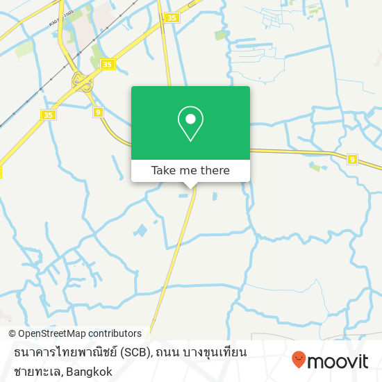 ธนาคารไทยพาณิชย์ (SCB), ถนน บางขุนเทียนชายทะเล map