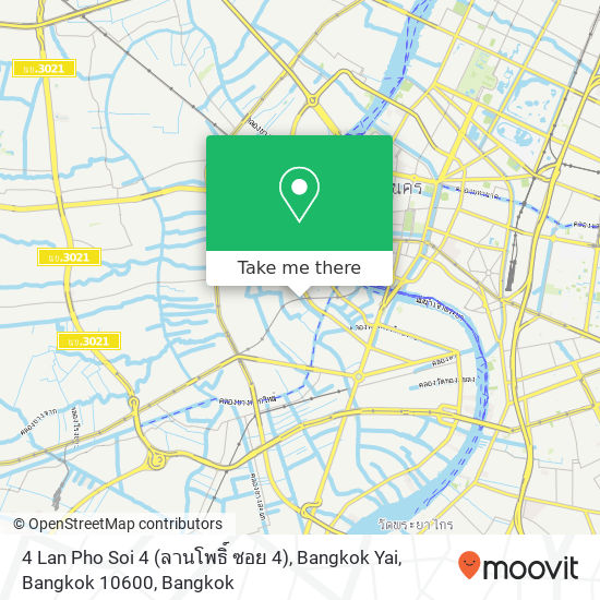 4 Lan Pho Soi 4 (ลานโพธิ์ ซอย 4), Bangkok Yai, Bangkok 10600 map