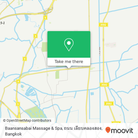 Baansansabai Massage & Spa, ถนน เลียบคลองสอง map