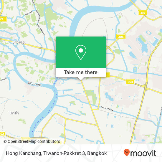 Hong Kanchang, Tiwanon-Pakkret 3 map