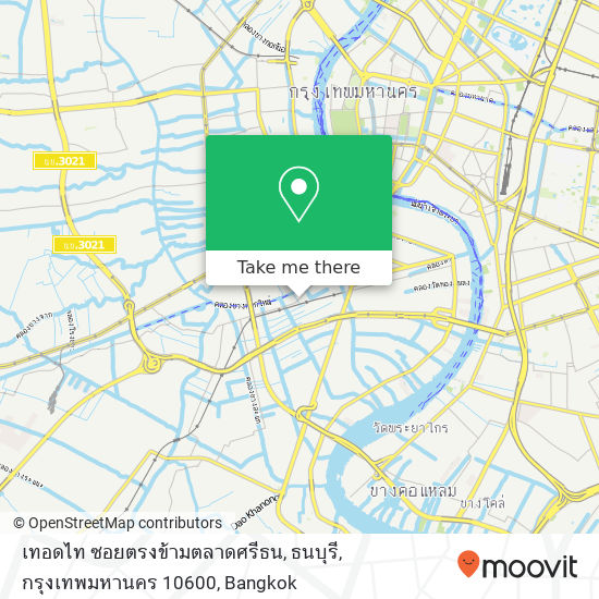 เทอดไท ซอยตรงข้ามตลาดศรีธน, ธนบุรี, กรุงเทพมหานคร 10600 map