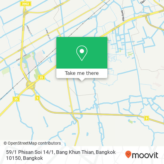 59 / 1 Phisan Soi 14 / 1, Bang Khun Thian, Bangkok 10150 map