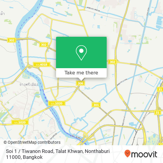 Soi 1 / Tiwanon Road, Talat Khwan, Nonthaburi 11000 map