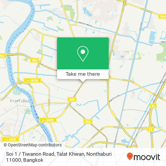 Soi 1 / Tiwanon Road, Talat Khwan, Nonthaburi 11000 map