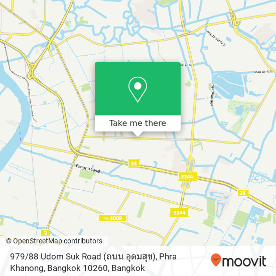 979 / 88 Udom Suk Road (ถนน อุดมสุข), Phra Khanong, Bangkok 10260 map