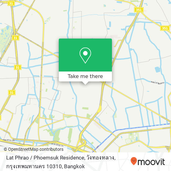 Lat Phrao / Phoemsuk Residence, วังทองหลาง, กรุงเทพมหานคร 10310 map