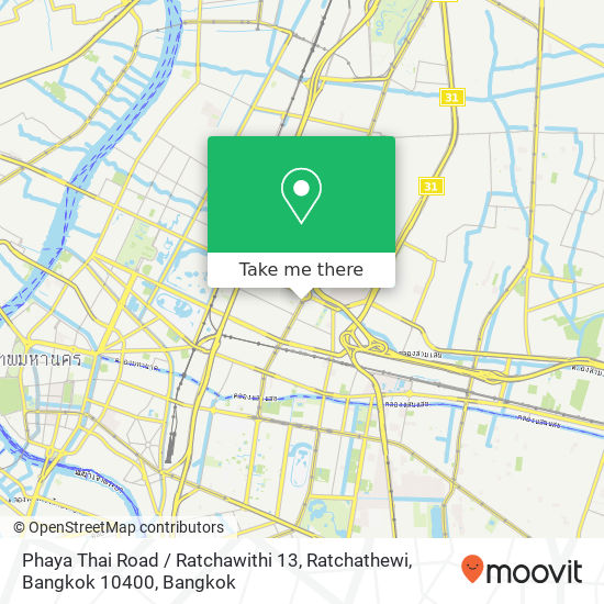 Phaya Thai Road / Ratchawithi 13, Ratchathewi, Bangkok 10400 map