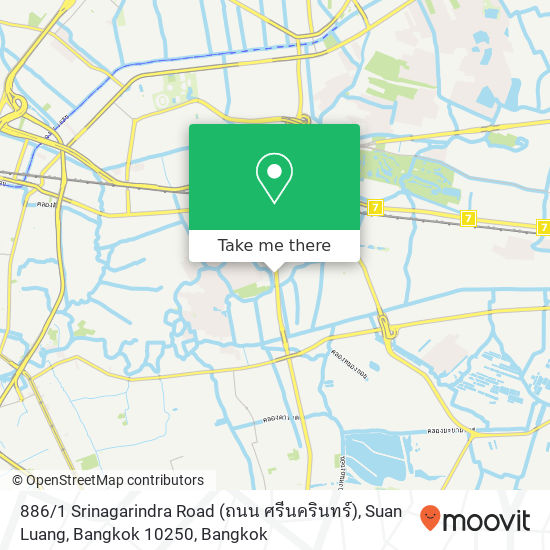 886 / 1 Srinagarindra Road (ถนน ศรีนครินทร์), Suan Luang, Bangkok 10250 map