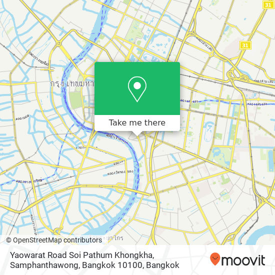 Yaowarat Road Soi Pathum Khongkha, Samphanthawong, Bangkok 10100 map