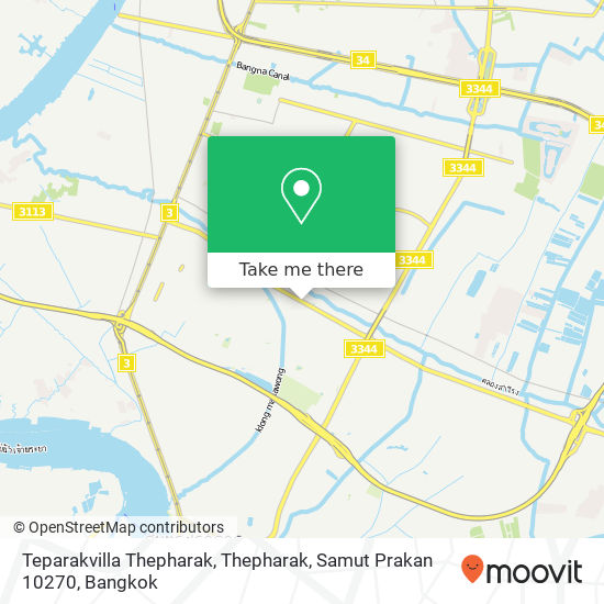 Teparakvilla Thepharak, Thepharak, Samut Prakan 10270 map