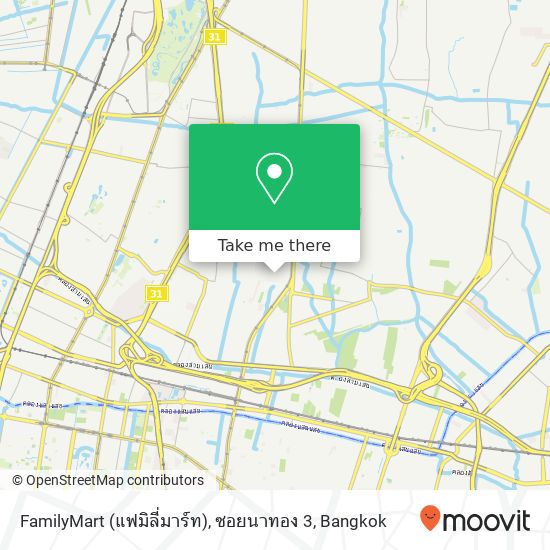 FamilyMart (แฟมิลี่มาร์ท), ซอยนาทอง 3 map