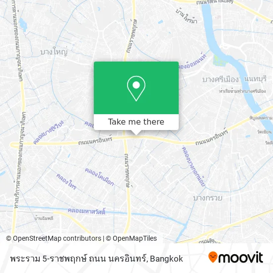 พระราม 5-ราชพฤกษ์ ถนน นครอินทร์ map
