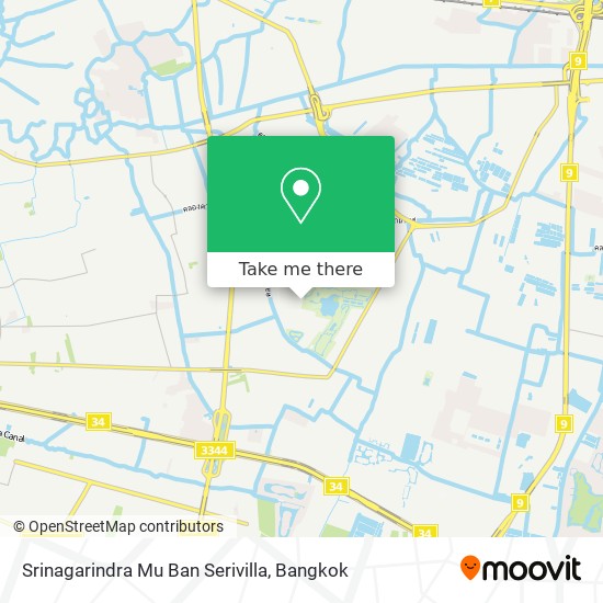 Srinagarindra Mu Ban Serivilla map