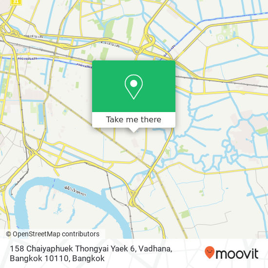 158 Chaiyaphuek Thongyai Yaek 6, Vadhana, Bangkok 10110 map