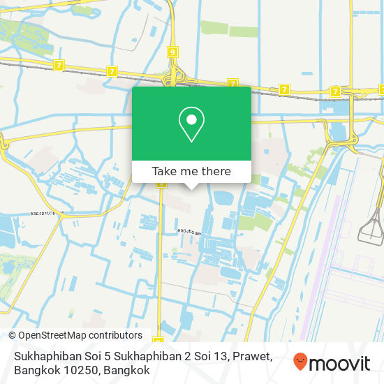 Sukhaphiban Soi 5 Sukhaphiban 2 Soi 13, Prawet, Bangkok 10250 map