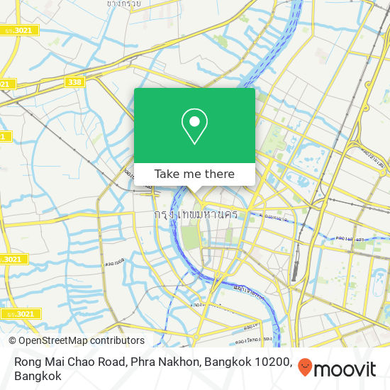 Rong Mai Chao Road, Phra Nakhon, Bangkok 10200 map