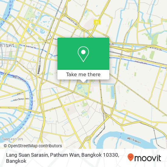 Lang Suan Sarasin, Pathum Wan, Bangkok 10330 map