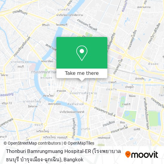 Thonburi Bamrungmuang Hospital-ER (โรงพยาบาลธนบุรี บำรุงเมือง-ฉุกเฉิน) map