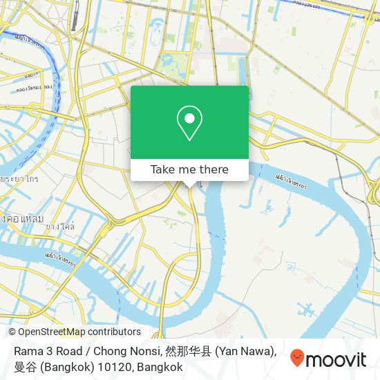 Rama 3 Road / Chong Nonsi, 然那华县 (Yan Nawa), 曼谷 (Bangkok) 10120 map