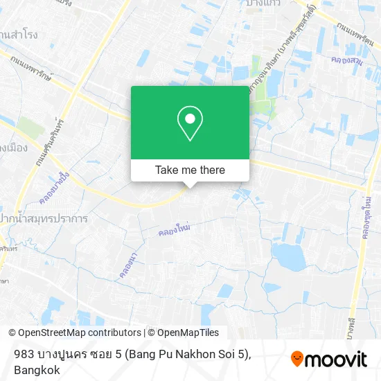 983 บางปูนคร ซอย 5 (Bang Pu Nakhon Soi 5) map