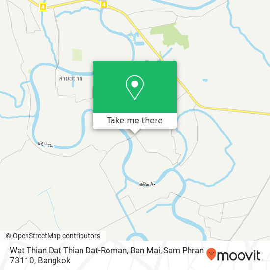 Wat Thian Dat Thian Dat-Roman, Ban Mai, Sam Phran 73110 map