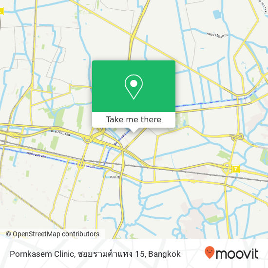 Pornkasem Clinic, ซอยรามคำแหง 15 map