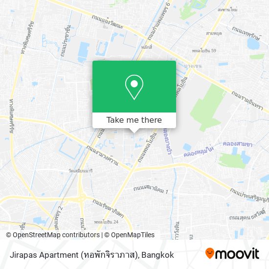 Jirapas Apartment (หอพักจิราภาส) map