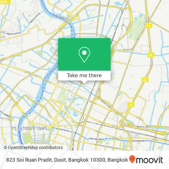 823 Soi Ruan Pradit, Dusit, Bangkok 10300 map