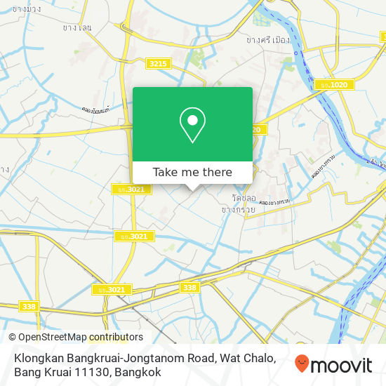 Klongkan Bangkruai-Jongtanom Road, Wat Chalo, Bang Kruai 11130 map