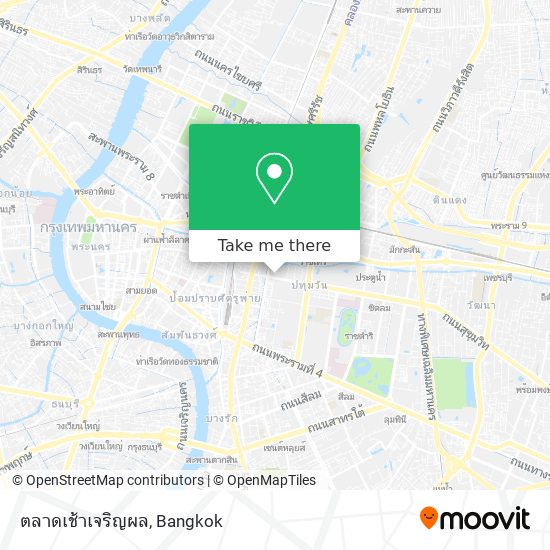 ตลาดเช้าเจริญผล map