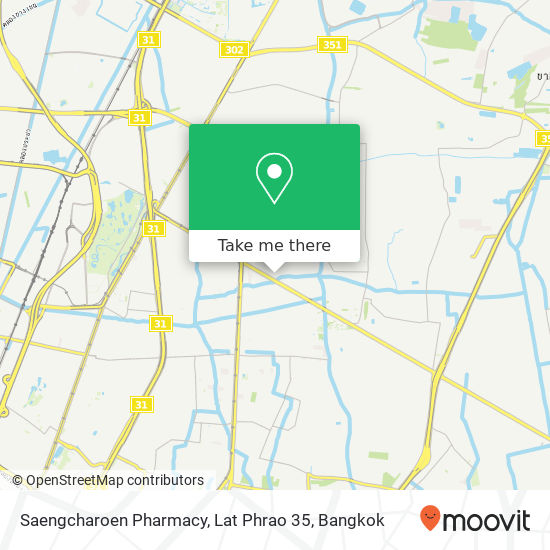 Saengcharoen Pharmacy, Lat Phrao 35 map