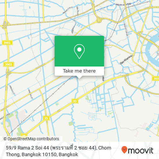 59 / 9 Rama 2 Soi 44 (พระรามที่ 2 ซอย 44), Chom Thong, Bangkok 10150 map