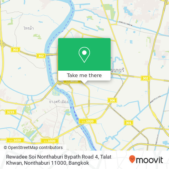 Rewadee Soi Nonthaburi Bypath Road 4, Talat Khwan, Nonthaburi 11000 map