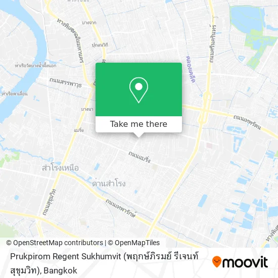Prukpirom Regent Sukhumvit (พฤกษ์ภิรมย์ รีเจนท์ สุขุมวิท) map
