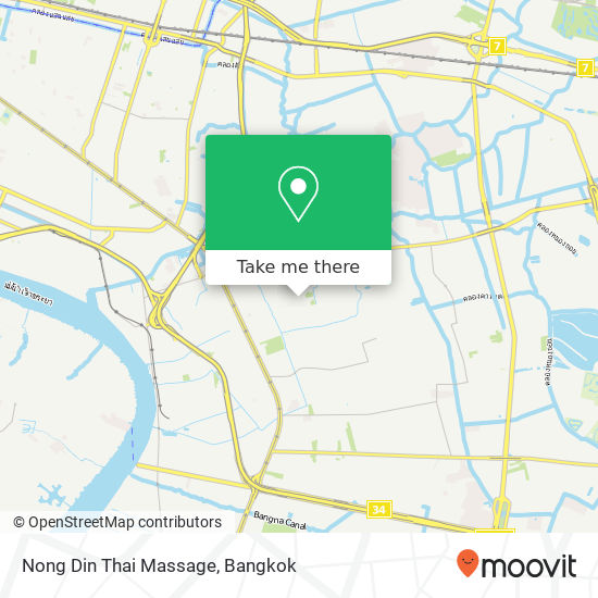 Nong Din Thai Massage map