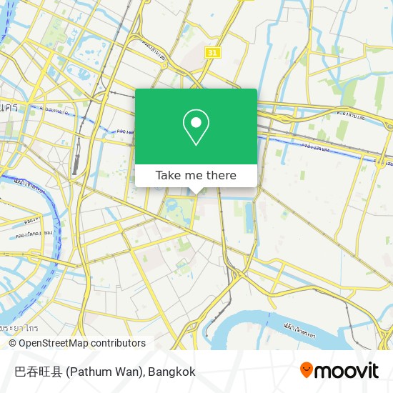 巴吞旺县 (Pathum Wan) map