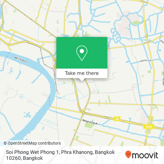 Soi Phong Wet Phong 1, Phra Khanong, Bangkok 10260 map