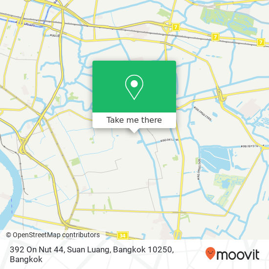 392 On Nut 44, Suan Luang, Bangkok 10250 map